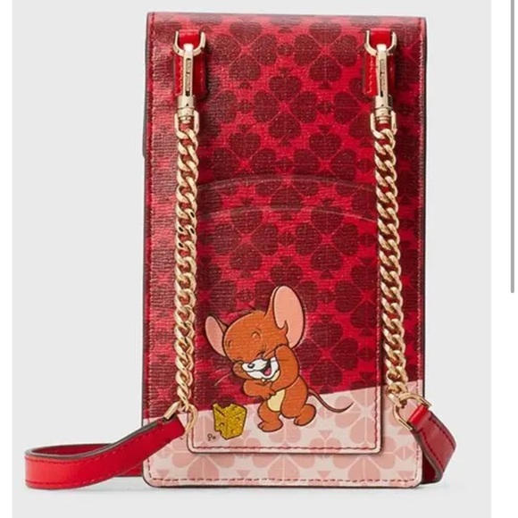 Kate ♠️ Spade Tom and Jerry phone 📱 Crossbody Bag EUC - Picture 7 of 8